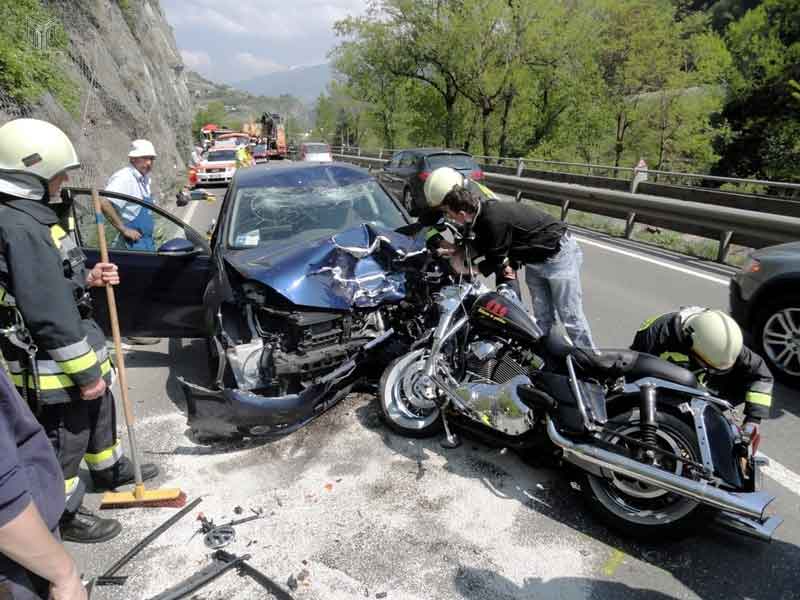 تصادفات متداول در موتورسیکلت