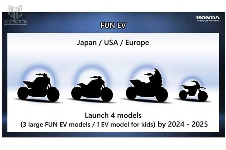 موتورسیکلت های الکتریکی جدید هوندا